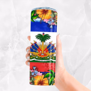 ​Custom Haitian Flag Tumbler - Bwa Kale LLC